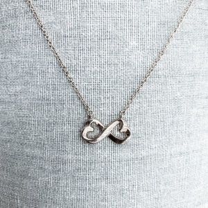 Sterling Silver Infinity Heart Necklace